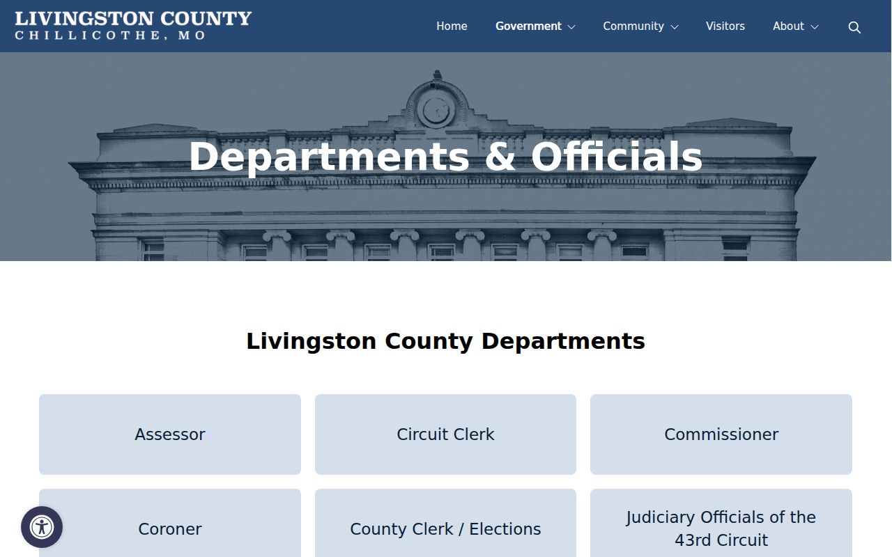 Livingston County court docket access at the Historic Livingston County Courthouse